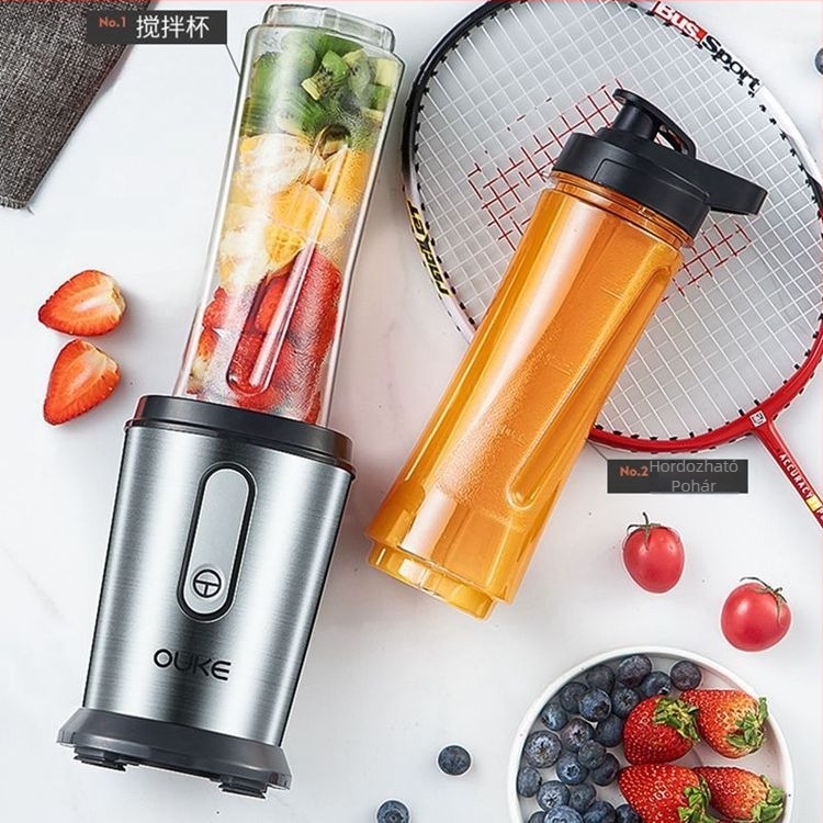 Ouke hordozható gyümölcscentrifuga háztartási multifunkcionális gyümölcsfőző gép elektromos hordozható gyümölcssütő bébiétel-kiegészítő acél