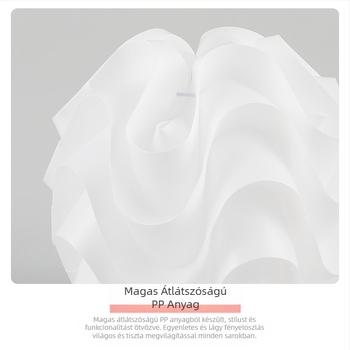 Pp hullámgömb lámpaernyő kávézó étterem egyszerű kreatív kerek csillár hálószoba lámpaernyő shell állólámpa nagykereskedelem