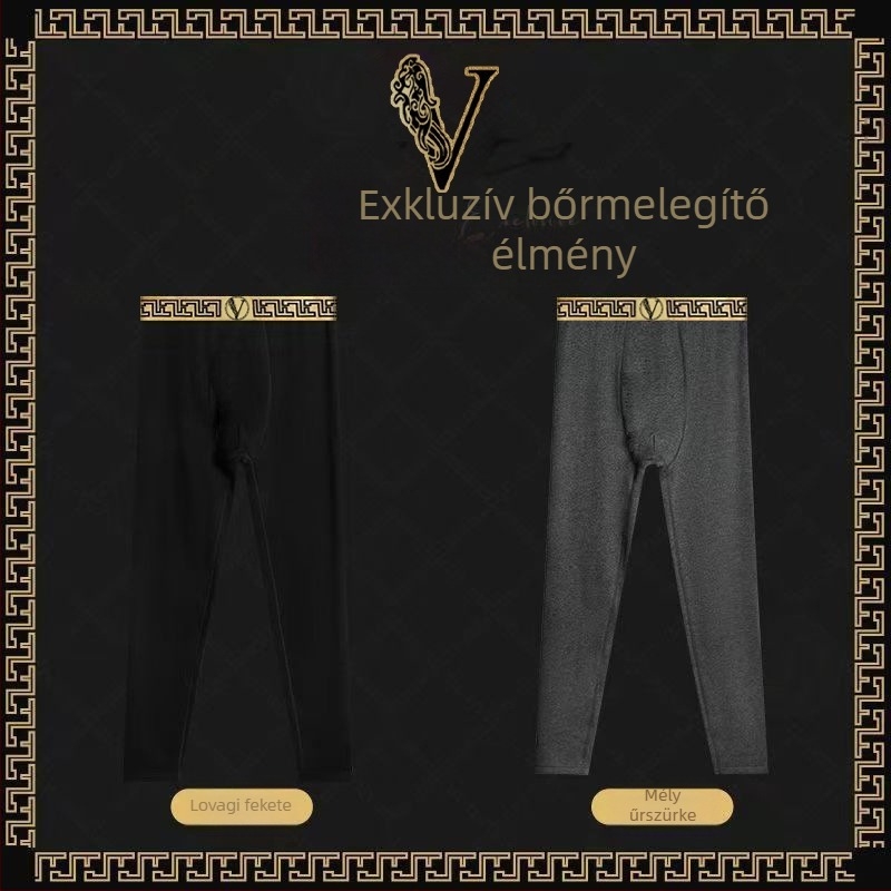 Ősz/téli új férfi német bársony őszi nadrág polár béléssel vastagított meleg nadrág férfi szűk szabású hidegálló leggings pamut nadrág nagykereskedés