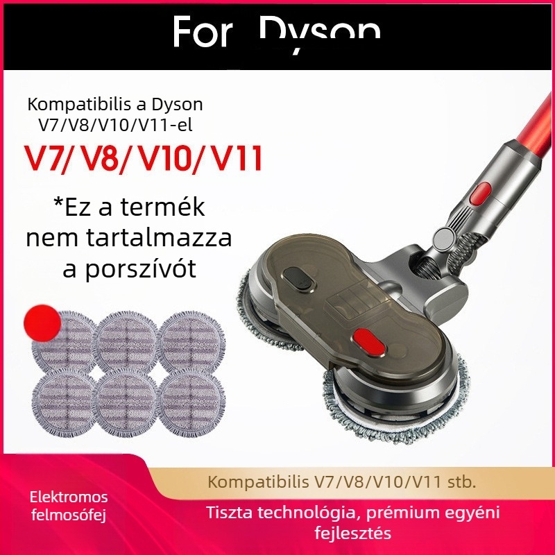 A Dy*Son Dai*Sen porszívó V7V8V10V11 háztartási permetező felmosófejjel, beépített szívó- és padlótisztító funkcióval kompatibilis.