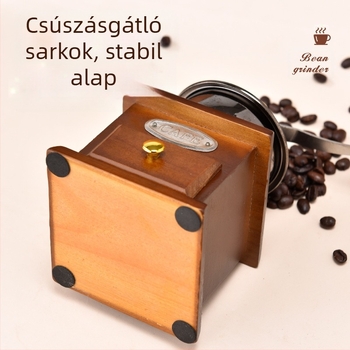 Határokon átnyúló, kézzel forgatható kávédaráló Retro mini daráló kávédarálóhoz, forró kávézó díszekhez
