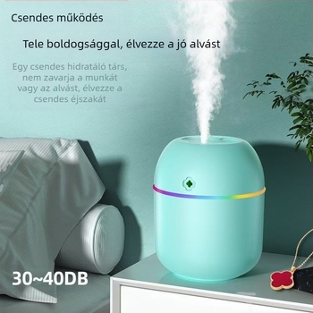 Légnedvesítő Kis Mini Nagy Ködmennyiség Hálószoba Születésnapi Ajándék Női Vízcsepp Párásító Aromaterápiás Gép Ágy melletti Használatra