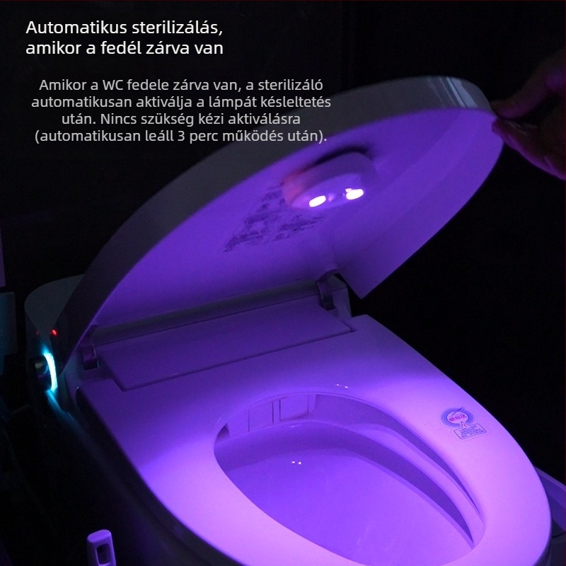 Ultraibolya WC-fertőtlenítő lámpa Szálloda Szálloda Otthoni Fürdőszobai sterilizáló Intelligens WC-sterilizáló
