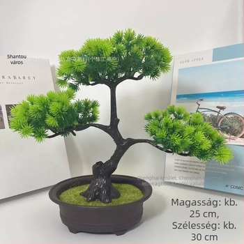 Határokon átnyúló rózsafű szimuláció üdvözlő fenyőnövény cserepes növény beltéri zöld növény bonsai asztali hamis virág lakberendezési díszek