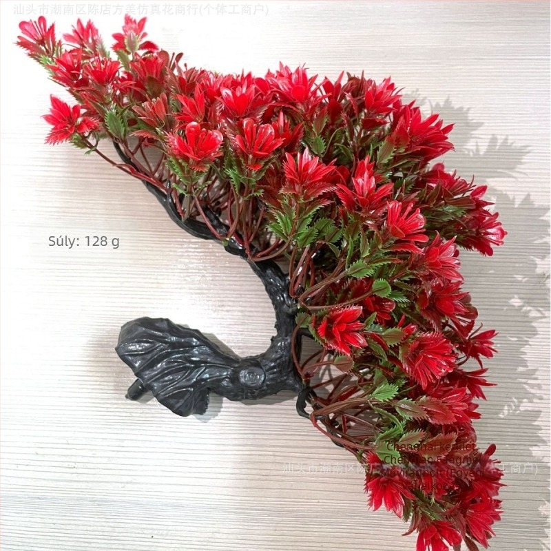 Határokon átnyúló rózsafű szimuláció üdvözlő fenyőnövény cserepes növény beltéri zöld növény bonsai asztali hamis virág lakberendezési díszek