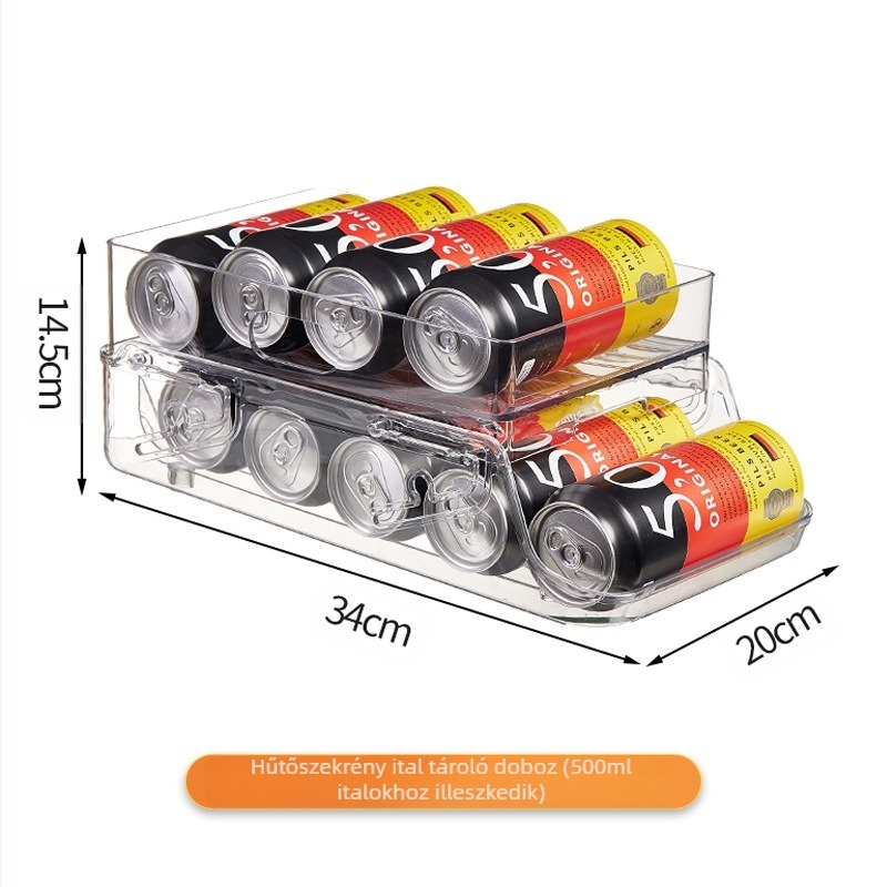 Kétrétegű, állítható, kisállat-italtároló hűtőszekrényben, csúsztatható, gurulós, konyhai műanyag, frissen tartó, összecsukható tárolódoboz