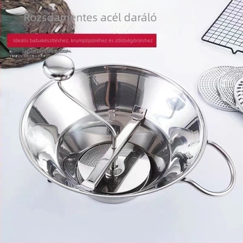 Rozsdamentes acél zöldségdaráló többfunkciós zöldségreszelő koreai japán konyha zöldség-burgonya zúzó és préselő ételdaráló
