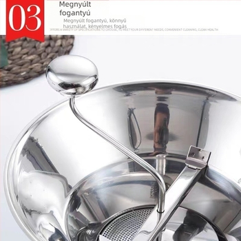 Rozsdamentes acél zöldségdaráló többfunkciós zöldségreszelő koreai japán konyha zöldség-burgonya zúzó és préselő ételdaráló