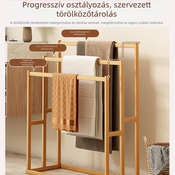 Törölközőtartó, fürdőszobai WC, bambusz, nadrágtartó, akasztós állvány, tárolóállvány, fürdőlepedő, levehető, álló, egyszerű