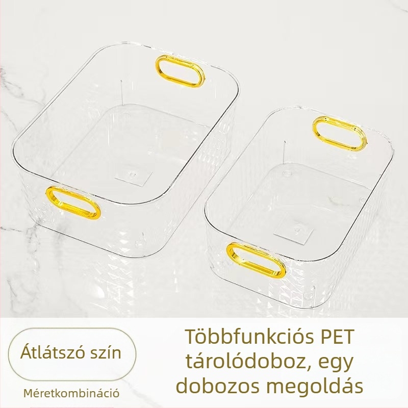 Határokon átnyúló, könnyű, luxus asztali, gyémántmintás tárolódoboz, akril, nagy kapacitású tárolókosár, hálószobai arcmaszk, kozmetikai tárolóállvány