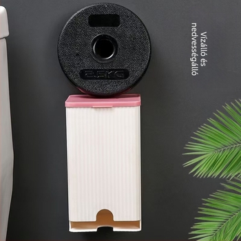 Fürdőszobába falra szerelhető egészségügyi betét tárolódoboz, könnyű luxus nagynéni szalvéta tárolódoboz, multifunkcionális vattapálca doboz, papírzsebkendő doboz