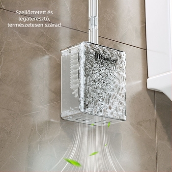 Gleccser mintás WC-kefe háztartási, nem holtszögű WC-kefe WC-mosó műkefe WC-kefe falra szerelhető