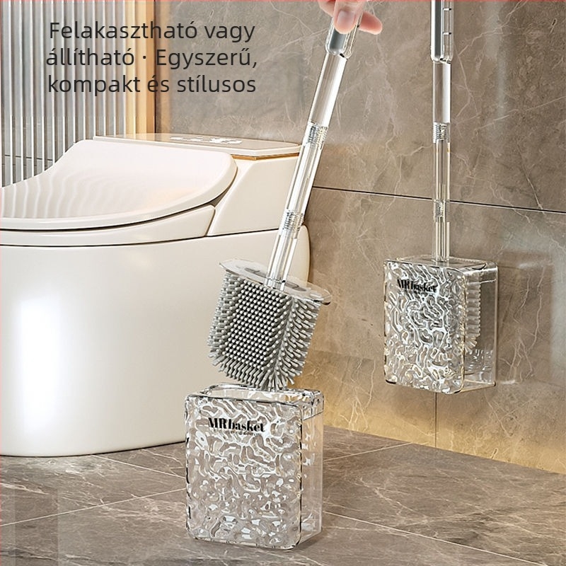 Gleccser mintás WC-kefe háztartási, nem holtszögű WC-kefe WC-mosó műkefe WC-kefe falra szerelhető