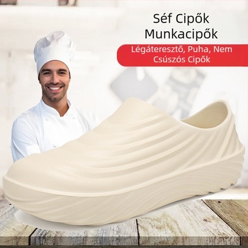 Professzionális szakácscipők csúszásmentes, vízálló, olajálló, fekete, kopásálló konyhai munkakonyha, szállodai étterem, pincér különlegessége