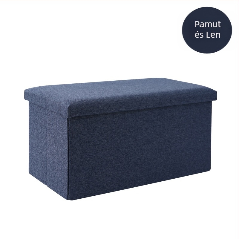 Ruhatároló doboz fedéllel, gyermek multifunkcionális játéktároló szék, összecsukható kanapé tárolószék, háztartási kellékek