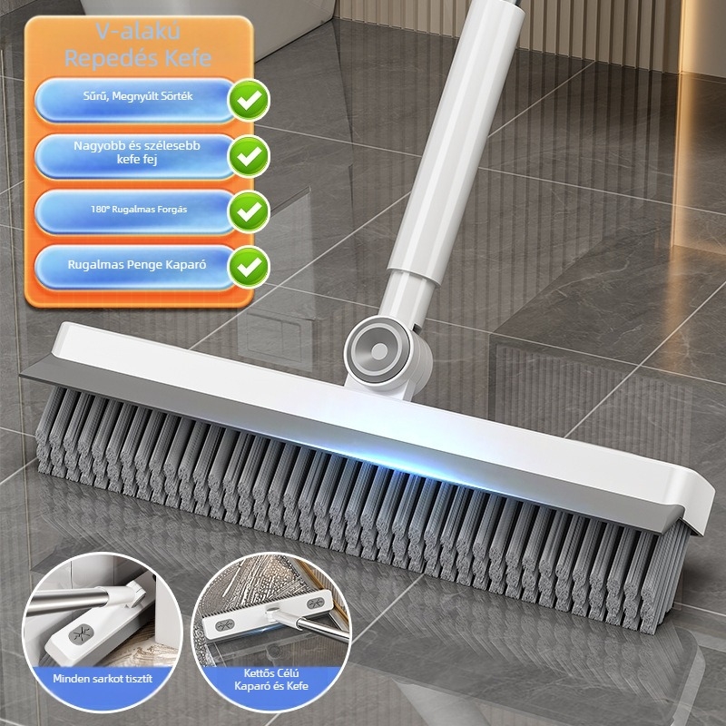 Gap Brush Padlókefe WC Speciális Kemény Kefe Padló Hosszú Nyél Fürdőszoba Tisztítás Padló Szőnyeg WC Kefe
