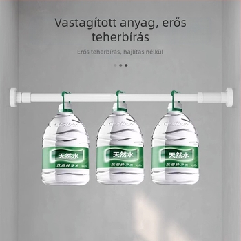 Korlátozott vásárlási lehetőség, ütésmentes teleszkópos rúd, zuhanyfüggöny rúd, függönyrúd erkélyre, ruhatartó rúd, gardróbtartó, teleszkópos ajtó függönyrúd