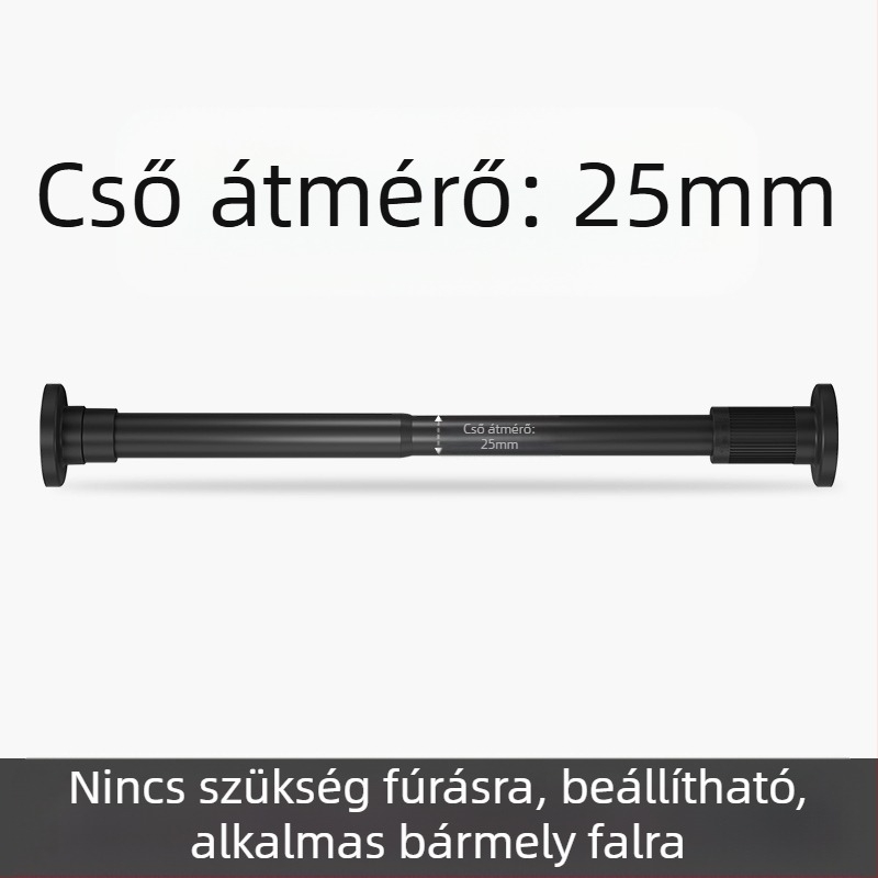 Korlátozott vásárlási lehetőség, ütésmentes teleszkópos rúd, zuhanyfüggöny rúd, függönyrúd erkélyre, ruhatartó rúd, gardróbtartó, teleszkópos ajtó függönyrúd