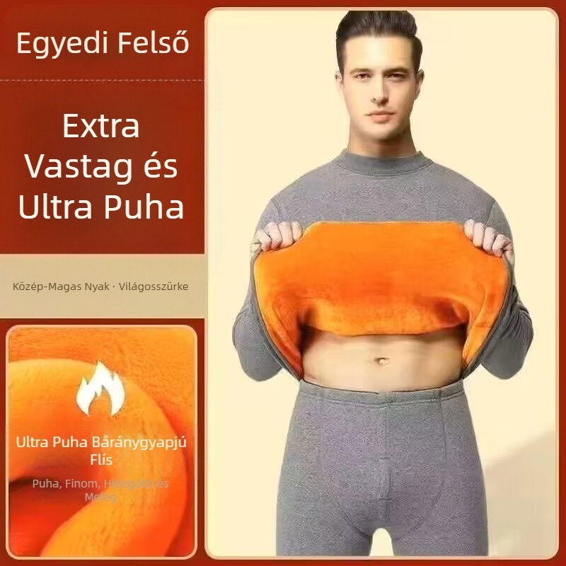 Thermal Intimates férfi öltöny vastagított bársony német bársony fűtés plus size ifjúsági téli hidegálló őszi ruhák és őszi nadrágok