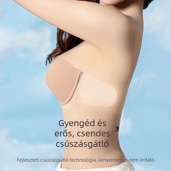 Láthatatlan varázslatos mellkasi matricák mellmatricák női varrás nélküli kosárfelület nagy mellkas pánt nélküli kis mellkas push-up felsőrész tartású fehérnemű menyasszonyi ruha