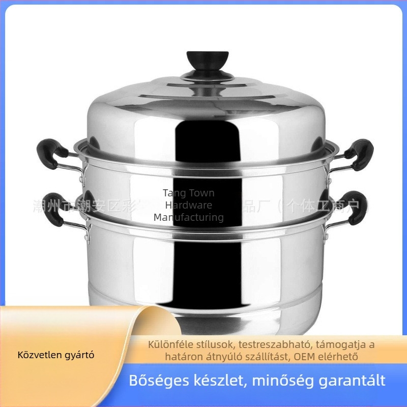 Gőzölő Többrétegű gőzölő Gőzölő Többfunkciós többfunkciós edény Nagy kapacitású rozsdamentes acél gőzölő ketreces gőzölő Indukciós főzőlap