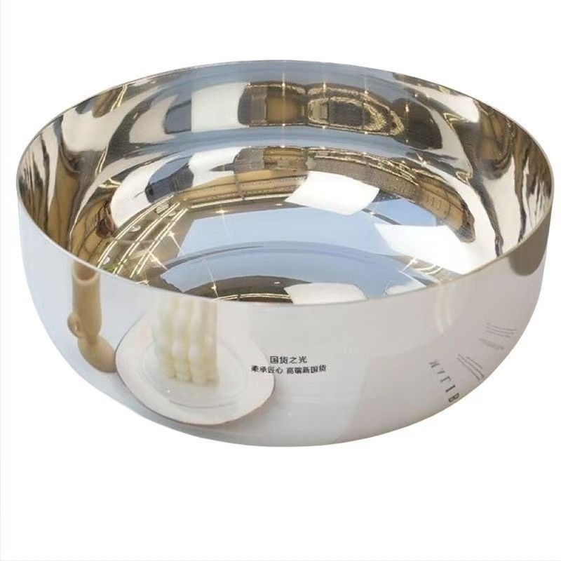 Rozsdamentes acél mosdó, tükörrel vastagított háztartási tojásmedence, vegyes zöldséges főzőmedence, konyhai zöldségmosó medence, sütő- és tapadásmentes medence