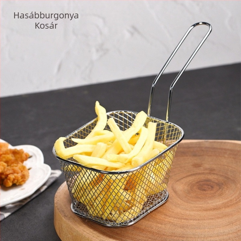 Határon átnyúló raktáron Iron Fried Chicken Snack Basket Creative Oil French Burgonya Dim Sum Fried Basket American Food Plate Factory