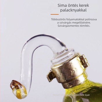 Oroszlán borosüveg, magas boroszilikát üvegből, kreatív állati oroszlán alakú borosüveg, 750 ml-es kapacitással, mesterséges fúvott bor