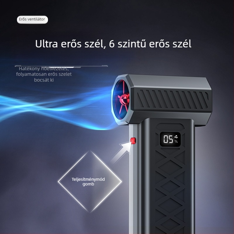 Új, határokon átnyúló, erőszakos USB ventilátor, nagy kapacitású, nagy szélsebességű, nagy sebességű ventilátor, LED digitális kijelzővel, szuper praktikus eszköz