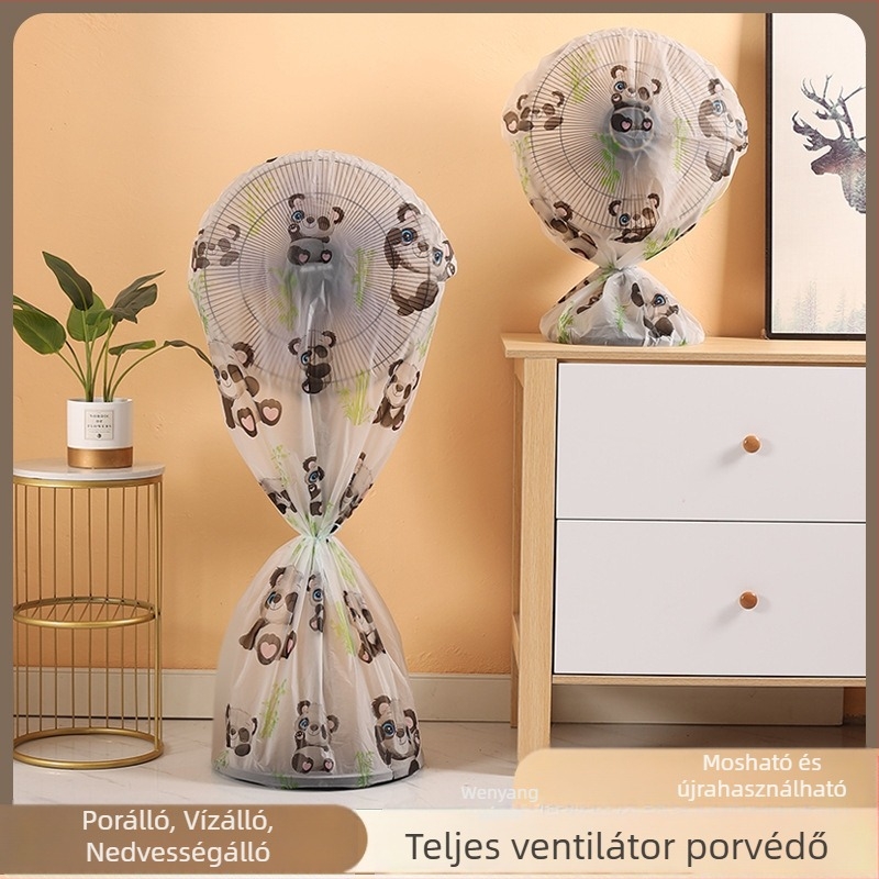 Teljes burkolatú gyári ventilátorburkolat, padlótípusú univerzális porvédő, háztartási, all-inclusive hüvely, vízálló védőburkolat