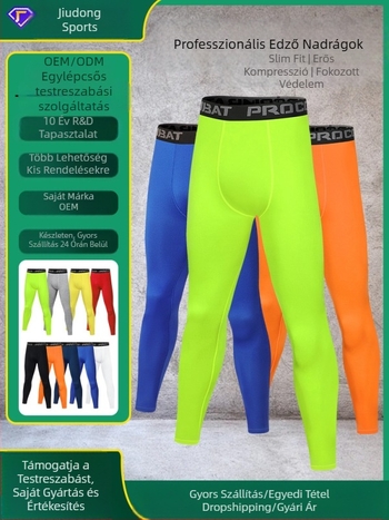 Szűk nadrág férfi kilences nadrág futó edző kosárlabda leggings magas szárú rugalmas nadrág gyorsan száradó sportruházat fitnesz nadrág nagykereskedelem