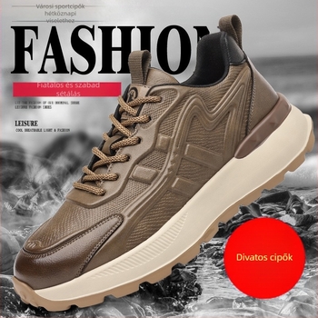 Határokon átnyúló férfi cipők 2025 tavaszi robbanások alkalmi Joker férfi szabadtéri Torre cipő vastag talpú brit stílusú vintage cipők