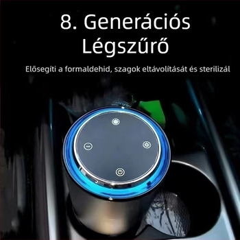 Figo 8. generációs intelligens autós légtisztító és egyéb negatív ionos ózonos sterilizálás, portalanítás, formaldehid autós oxigénrúd