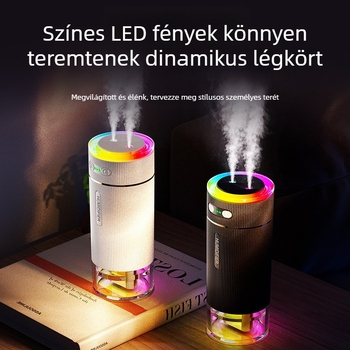 Új párásító beltéri hálószoba autó párásítás kis hidratáló spray kettős spray egyszerű usb csendes légköri fény