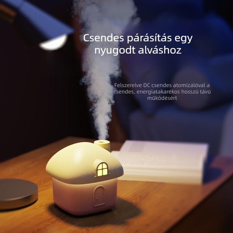Mini asztali párásító, kis USB némítás, nehéz köd, háztartási hálószoba, színes fénypárásító, ajándék nagykereskedelem