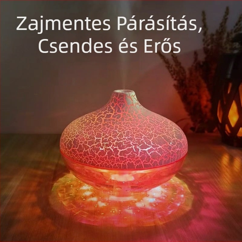 Új asztali kristály repedésgömb párásító színes légkör könnyű sátor otthoni csendes permet határokon átnyúló forró modell