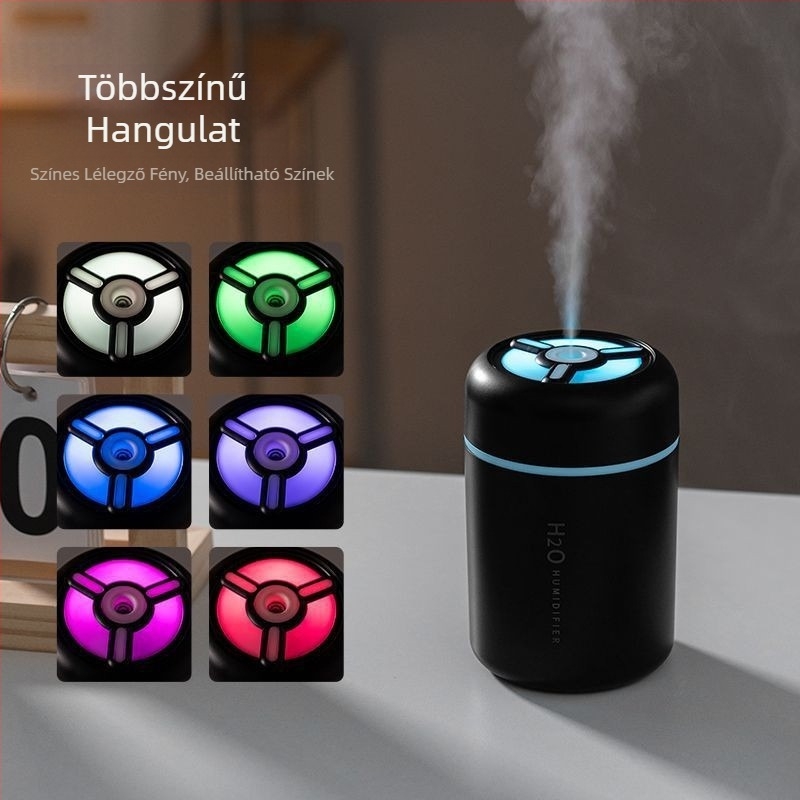 XD90 Mars Cannon Színes Autós Párásító Kis Csendes Nagy Páramennyiség Színes Környezeti Megvilágítás Otthoni Légkondicionáló Szobai