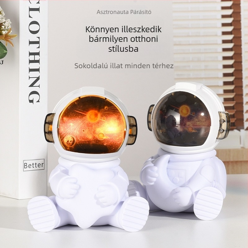 Új űrhajós csillagos égbolt lámpa párásító USB dugaszolható diák ajándék hálószoba asztali űrhajós párásító