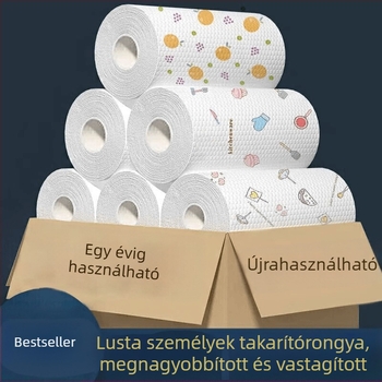 Konyhai lusta rag eldobható nedves és száraz mosogatókendő, nem foltosodó olajat nedvszívó háztartási tisztítókendő nagykereskedelem