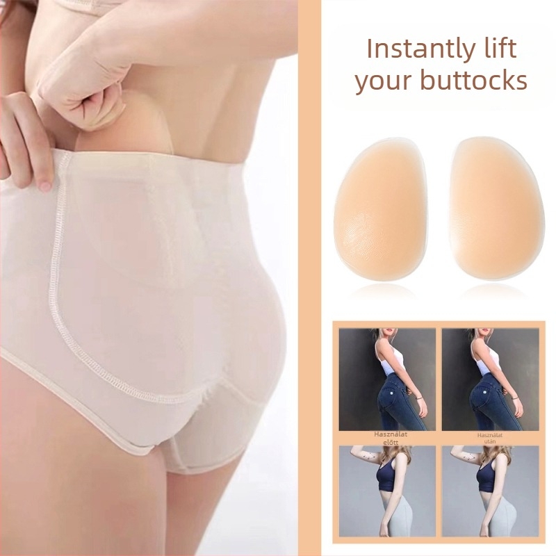 Csúszásgátló hamis fenékvédő símatrac szilikon betéttel, kivehető szilikon betéttel, csípőemelő nadrággal