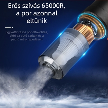 Új vezeték nélküli porszívó otthoni autóba, kettős felhasználású, könnyű és kényelmes vezeték nélküli kialakítás, hosszú élettartamú, tartós szívó- és fújó kettős felhasználású porszívó