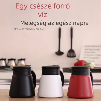 Új 304 rozsdamentes acél szigetelésű kávéfőző kreatív hordozható vákuumos vízforraló kis irodai melegvizes palack nagykereskedelem