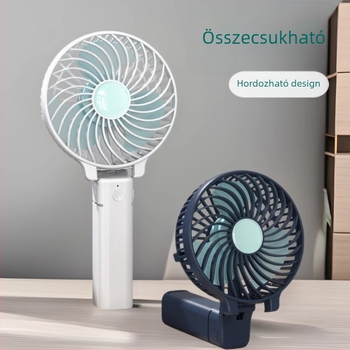 kézi ventilátor összecsukható nagy szél asztali hordozható USB töltő mini kis ventilátor egyedi ajándék logó