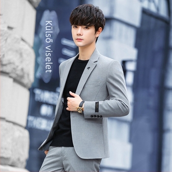 313 Danxi Luxus, Alkalmi Öltöny, Férfi, Slim Draped Zakó, Koreai Stílusú, Új, Férfi Öltöny, Új