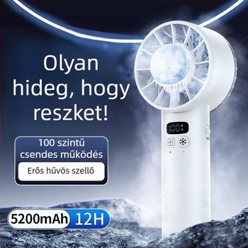 2025 új hűtős kézi ventilátor jégnémítás 100 sebességes nagysebességű ventilátor hordozható USB mini ventilátor