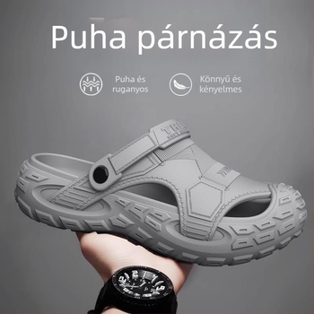Férfi szandálok nyári külső ruházat csúszásgátló puha talpú félpapucsok kültéri vezetési sport strand klumpa nagy méret 47