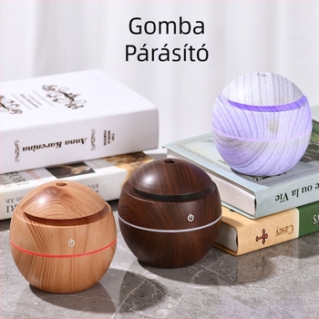 Kreatív golyós usb mini árnyékolók fehér fa gomba párásító színes hangulatfény néma aromaterápia otthon