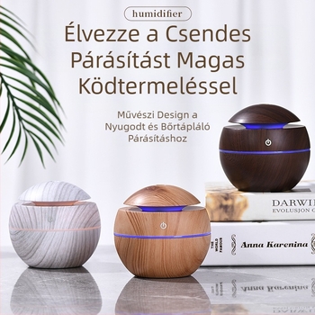 Kreatív golyós usb mini árnyékolók fehér fa gomba párásító színes hangulatfény néma aromaterápia otthon