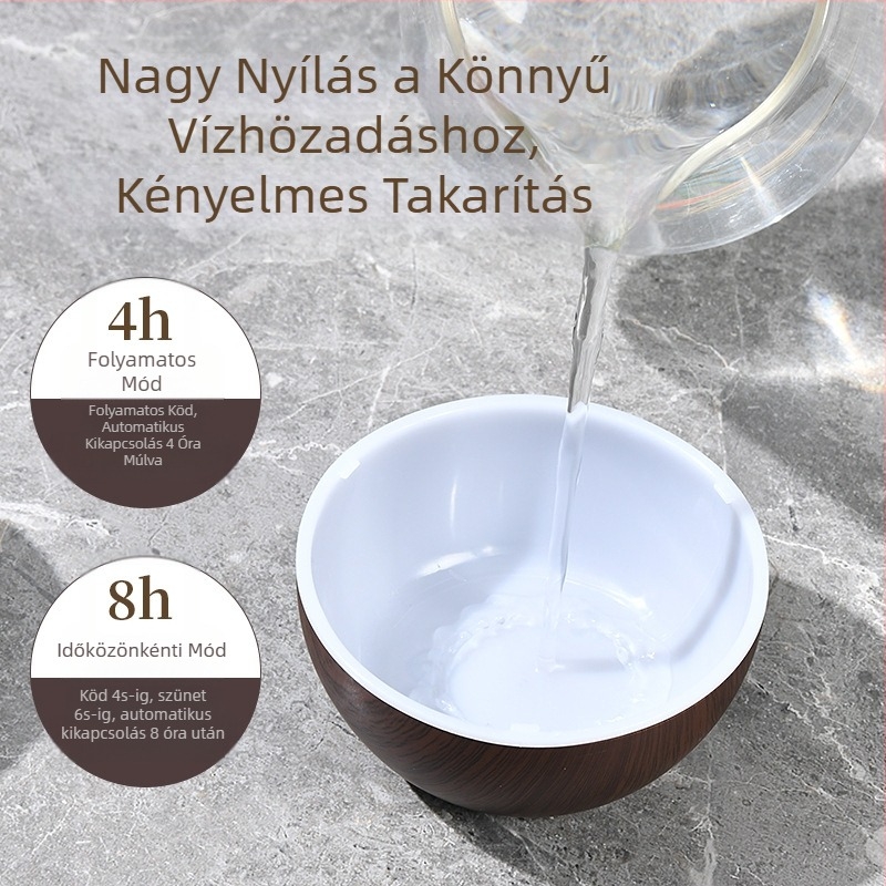 Kreatív golyós usb mini árnyékolók fehér fa gomba párásító színes hangulatfény néma aromaterápia otthon