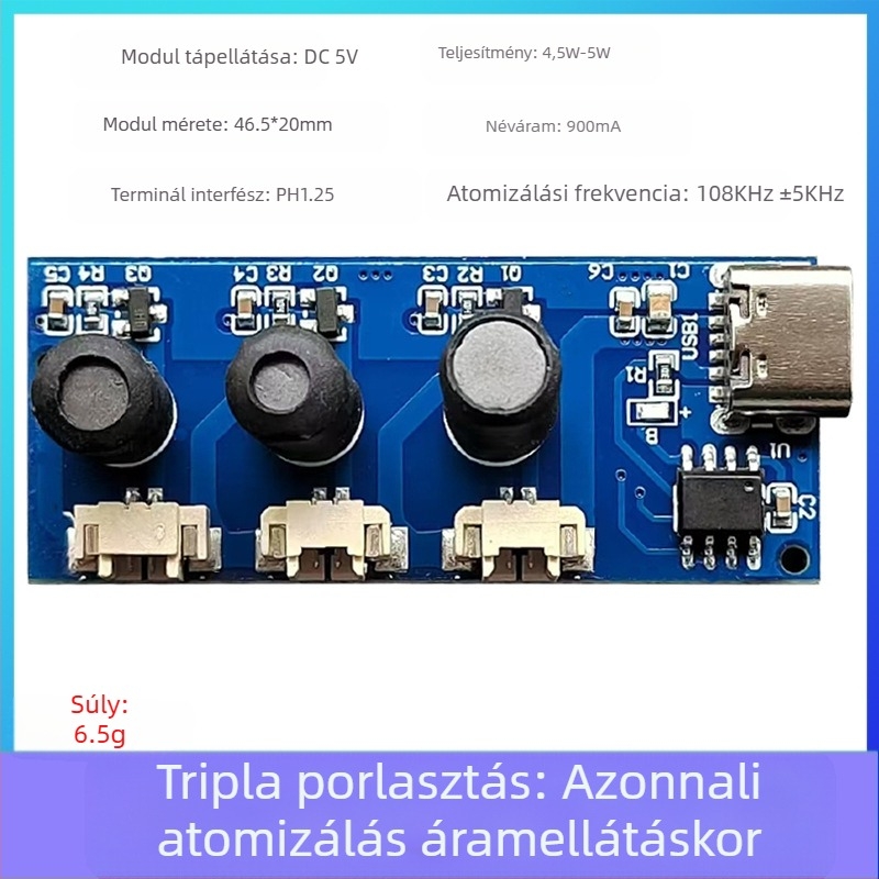Chun Jia San permetező párásító modul barkács porlasztó permetező meghajtó áramköri lap 1 húzás 3 növény öntözési köd mennyisége
